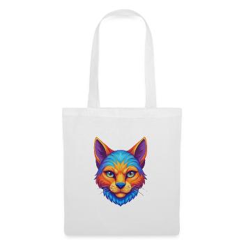 Chypre Chat Race Dessin Animé Kawaii Animal Pet - Sac en tissu - blanc - Devant