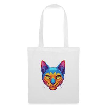 Bombay Chat Race Dessin animé Kawaii Animal Pet - Sac en tissu - blanc - Devant