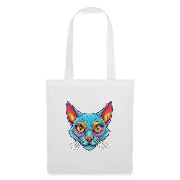 Bombay Chat Race Dessin animé Kawaii Animal Pet - Sac en tissu - blanc - Devant