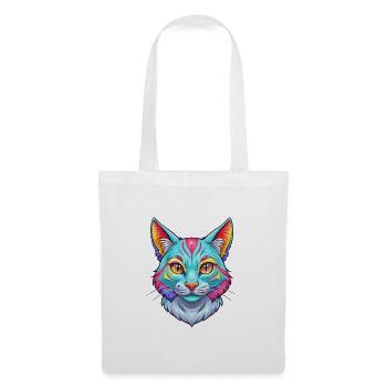 Californie Spangled Cat Breed Cartoon Kawaii Anima - Sac en tissu - blanc - Devant