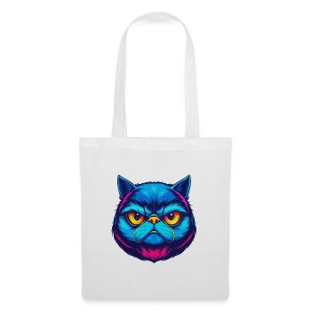 Exotische Kurzhaarkatze Rasse Cartoon Kawaii Tier P - Stoffbeutel - Weiß - Vorne