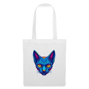 German Rex Cat Breed Cartoon Kawaii Animal Pet - Tote Bag - white - Front