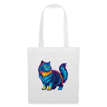 Ingwer Langhaar Katze Rasse Cartoon Kawaii Tier Pe - Stoffbeutel - Weiß - Vorne