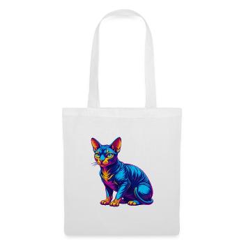 German Rex Cat Breed Cartoon Kawaii Animal Pet - Tote Bag - white - Front