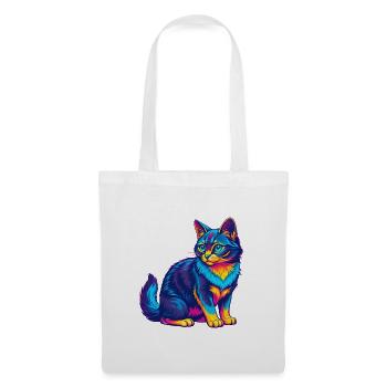 Somali Shorthair Chat Race Dessin animé Kawaii Animal P - Sac en tissu - blanc - Devant