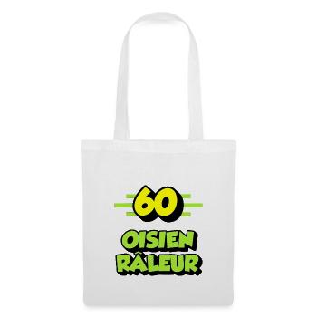 Oisien râleur - Sac en tissu - blanc - Devant