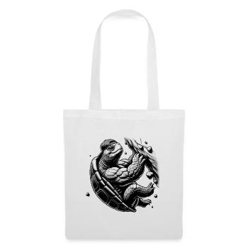 Bouldern Schildkröte Klettern Geschenk - Stoffbeutel - Weiß - Vorne