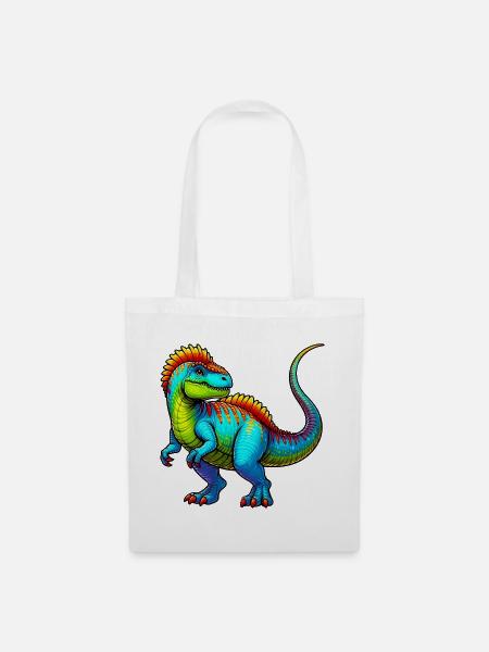Dinosaurier - Stoffbeutel - Weiß