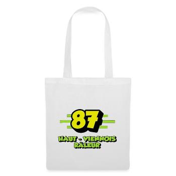 Haut-Viennois râleur - Sac en tissu - blanc - Devant