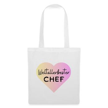 Weltallerbester Chef! Personalisierbar - Stoffbeutel - Weiß - Vorne