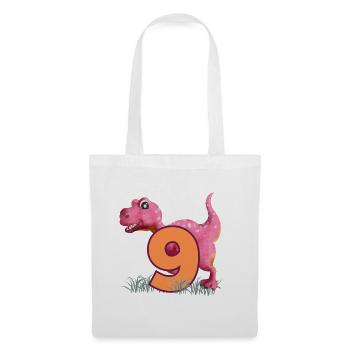 Nr.9 Dino - Stoffbeutel - Weiß - Vorne
