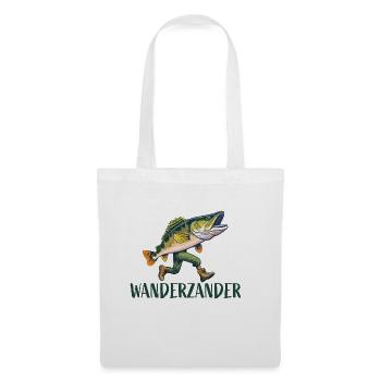 Drôle de poisson sandre errant - Sac en tissu - blanc - Devant