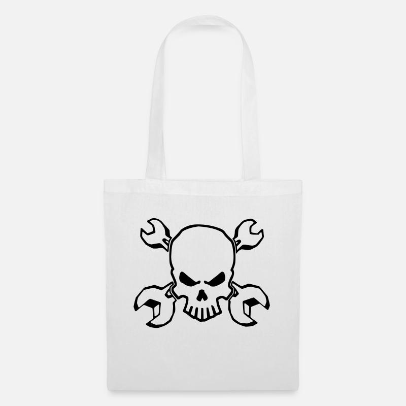 CRÂNE D’OUTIL - 1C - Sac en tissu - blanc