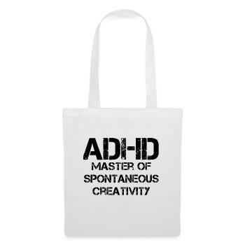 TDAH - Sac en tissu - blanc - Devant