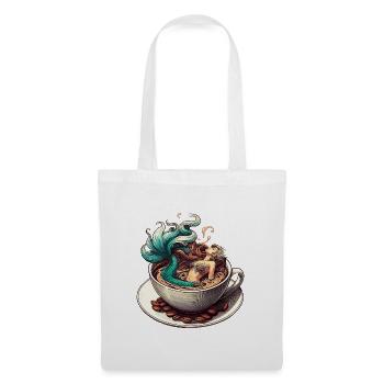 Sirène Sirène Bain dans le Café Cadeau - Sac en tissu - blanc - Devant