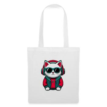 Amerikanisch Kurzhaar Katze Rasse Cartoon Kawaii Tier - Stoffbeutel - Weiß - Vorne