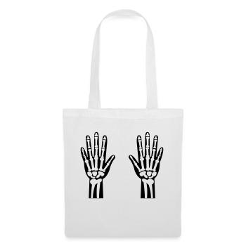 Skeleton Hands 01 - Tote Bag - white - Front