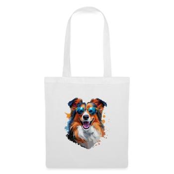 Sheltie with sunglasses - Tote Bag - white - Front