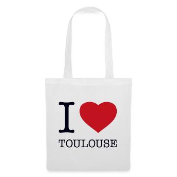 J’AIME TOULOUSE France Frankreich - Sac en tissu - blanc - Devant