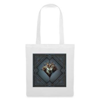 Fascinating steampunk heart - Tote Bag - white - Front