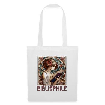 Bibliophile Woman Book Books Reading Gift - Tote Bag - white - Front