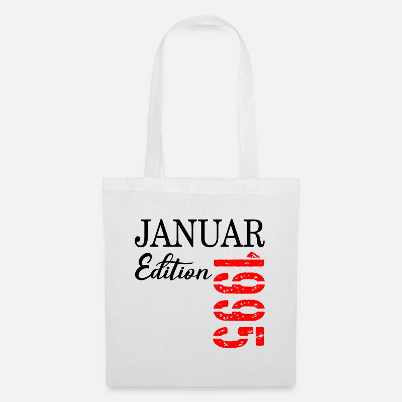32. GEBURTSTAG JANUAR 1995 - Stoffbeutel - Weiß