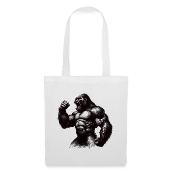 Strong Gorilla Motivation Clenched Fist Gift - Tote Bag - white - Front