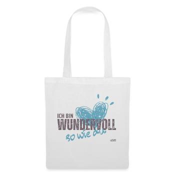 Ich bin Wundervoll, so wie du - Stoffbeutel - Weiß - Vorne