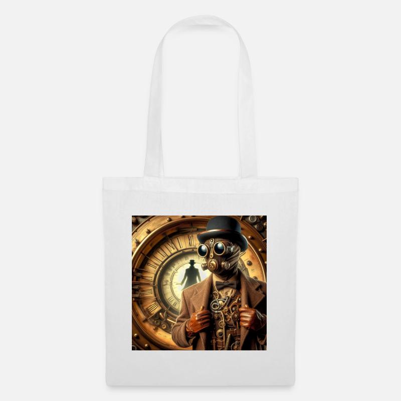 Sherlock Holmes Steampunk - Tote Bag - white