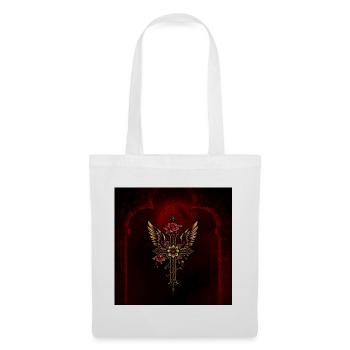 An elegant cross - Tote Bag - white - Front