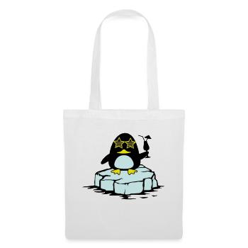 beach pinguin eisscholle - Stoffbeutel - Weiß - Vorne