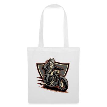 Motard intrépide sur une balade lugubre - Sac en tissu - blanc - Devant