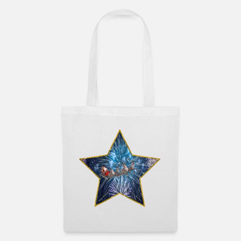 Joyeux Noël Version 3 - Sac en tissu - blanc