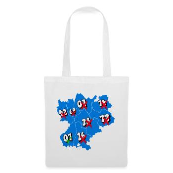 Région rhône alpes - Sac en tissu - blanc - Devant