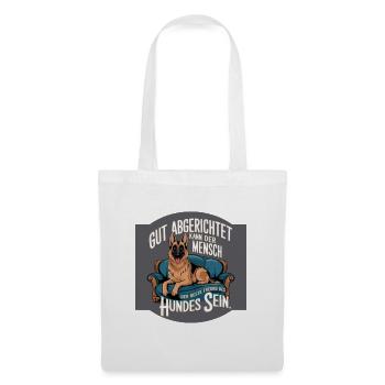 German Shepherd Dog, the Dog's Best Friend - Tote Bag - white - Front