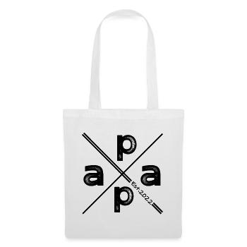 Papa Established 2022 – Design de cadeau vintage - Sac en tissu - blanc - Devant