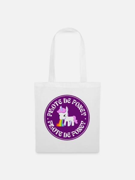 Pony-Pilot - Stoffbeutel - Weiß