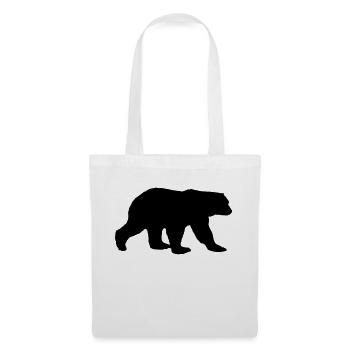 Bear Silhouette - Tote Bag - white - Front