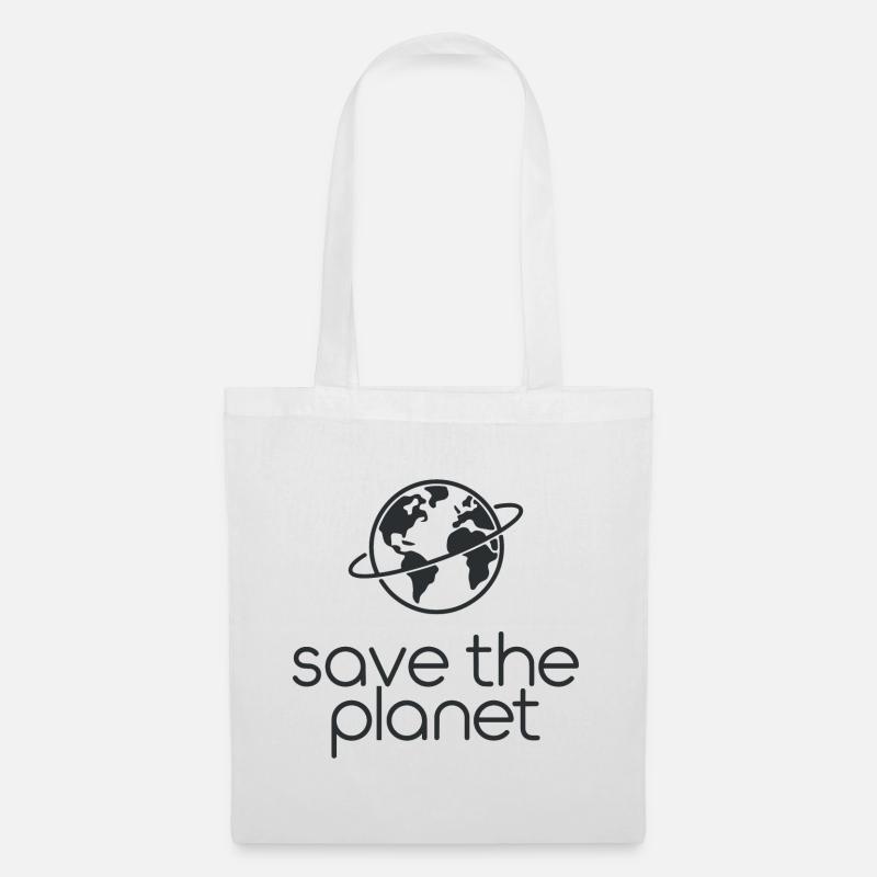 Save the Planet Earth Environmental Activists - Tote Bag - white