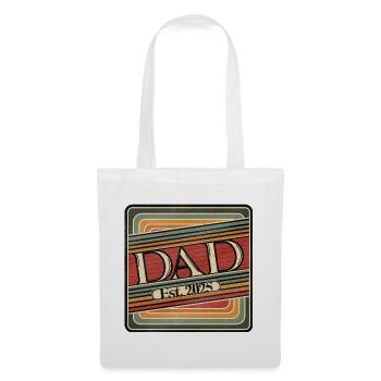 Dad Est. 2025 – Retro Gift for New Dads - Tote Bag - white - Front
