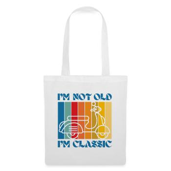 I'm Not Old, I'm Classic – Vintage Scooter - Tote Bag - white - Front
