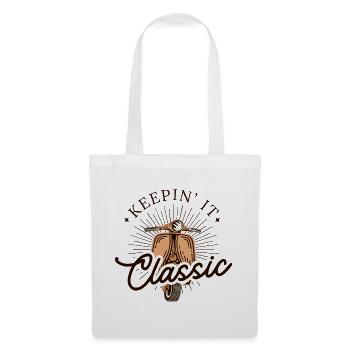 Keepin' It Classic – Vintage Scooter Look - Tote Bag - white - Front