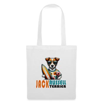 Jack Russell Terrier Surfing Design - Tote Bag - white - Front