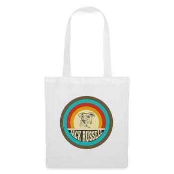 Mangez, dormez, répétez Jack Russell. - Sac en tissu - blanc - Devant