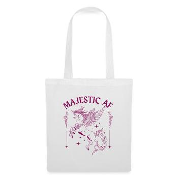 Majestic AF – Mystical Unicorn Design - Tote Bag - white - Front
