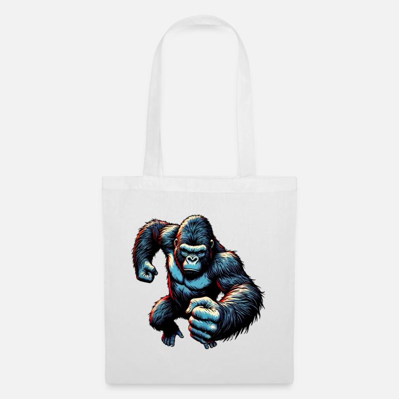 Gorilla - Stoffbeutel - Weiß