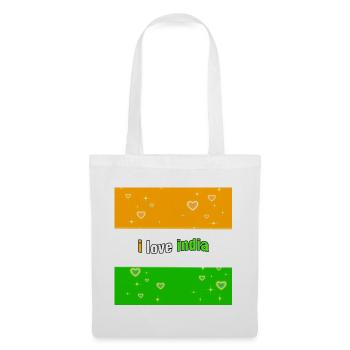 J’aime l’Inde - Sac en tissu - blanc - Devant