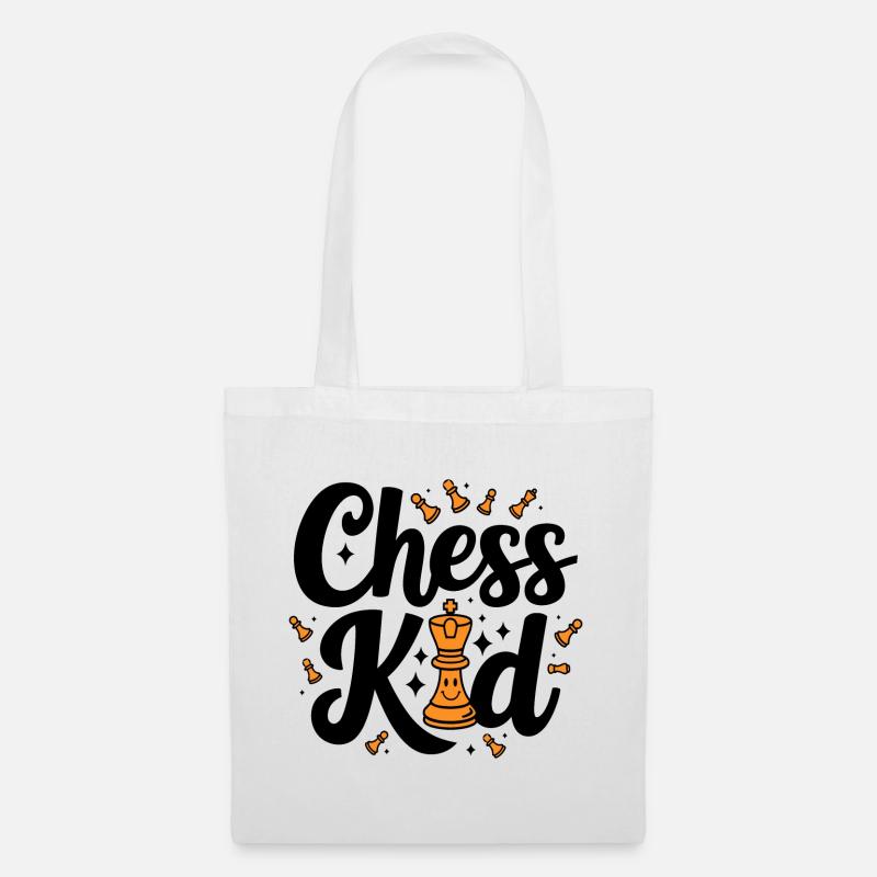 Chess Kid Schach Kinder Sprüche Zitate - Stoffbeutel - Weiß