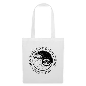 Yin-Yang Sloth – Serenity & Balance - Tote Bag - white - Front