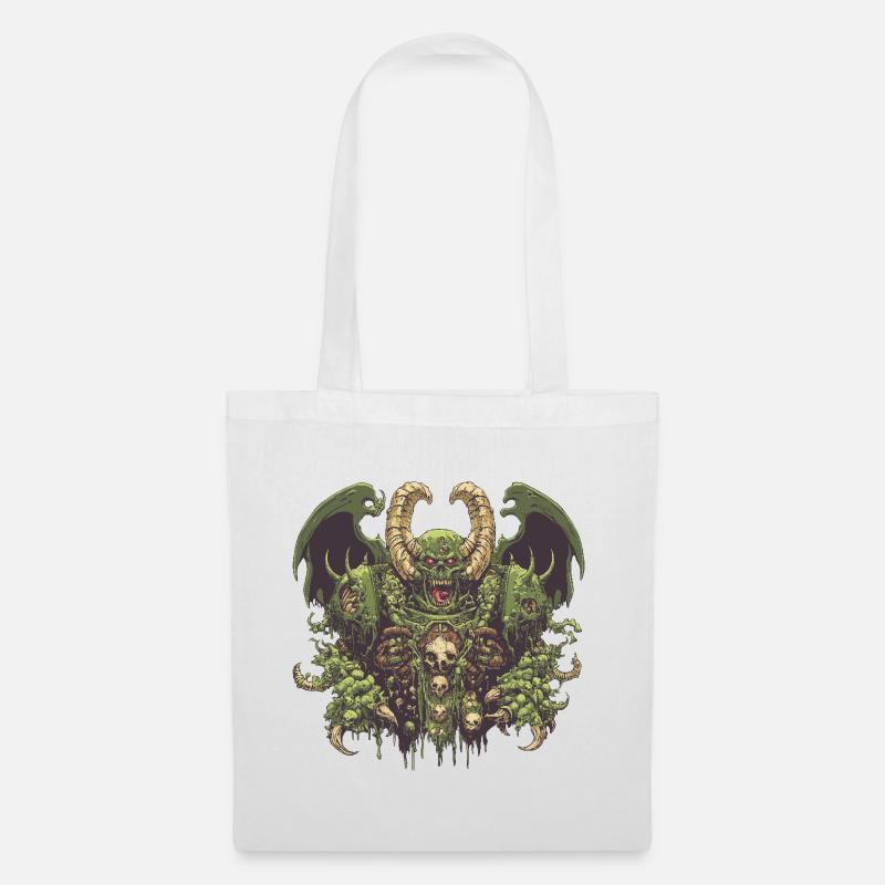 Nurgle-Logo - Stoffbeutel - Weiß